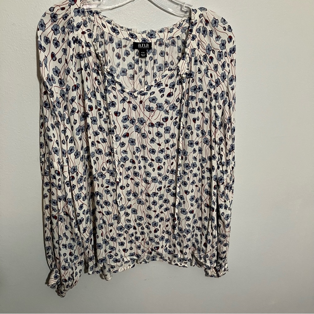 a.n.a. Plus Size Floral Tunic